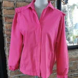 Womens Koret Francisca vintage 80s hotpink bomber jacket 💞Mint condition Size12